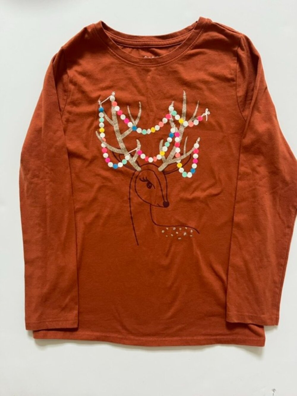 Girl's Reindeer Tee M